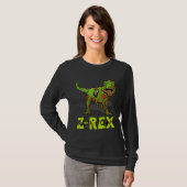 Zombie Rex Zombiesaurus Z Rex Halloween Costume Bo T-Shirt (Vorne ganz)