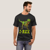 Zombie Rex Zombiesaurus Z Rex Halloween Costume Bo T-Shirt (Vorne ganz)