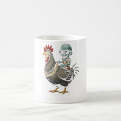 Zombie Rider Chicken - Crazy Coffee Tasse (Mittel)