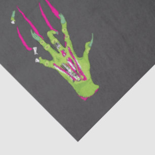 Zombie Rippin' Beängstigender Funky Fun Ghoulish Seidenpapier