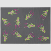 Zombie Rippin' Beängstigender Funky Fun Ghoulish Seidenpapier (Vorderseite)