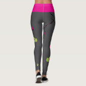 Zombie Rippin’ Eyeball Poppin’ Funky Niedlich Fun Leggings (Rückseite)