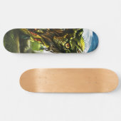 Zombie Rising Full Moon Friedhof Skateboard (Horizontal)