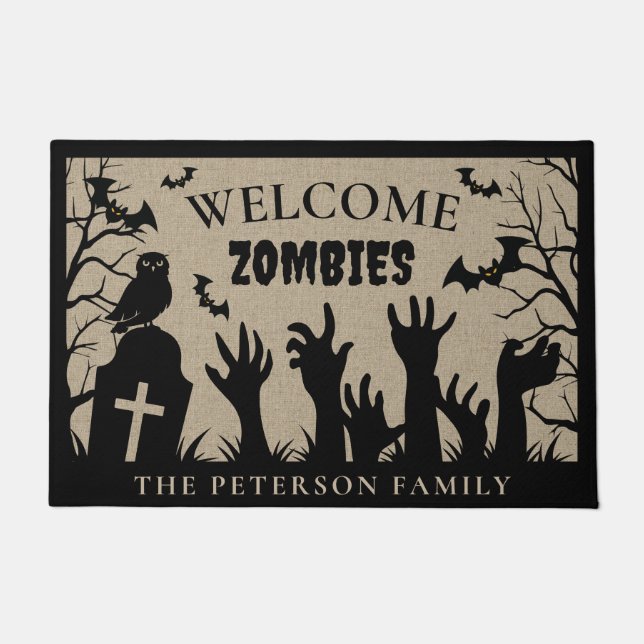 Zombie Rising Welcome Doormat Fußmatte (Vorderseite)