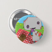 Zombie-Roboter: Essen der Plätzchen Button (Vorne & Hinten)