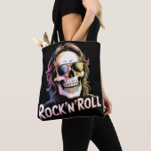 Zombie-Rocker Rock'n'Roll-Schädel Tasche (Von Nahem)
