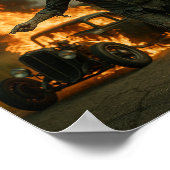 Zombie Rodder Artwork Poster (Ecke)