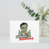 Zombie Romney.png Postkarte (Stehend Vorderseite)