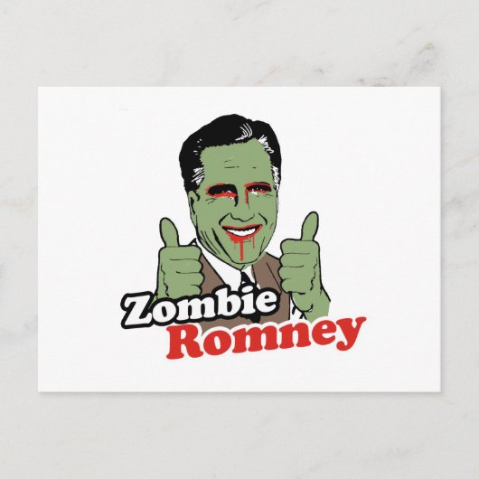Zombie Romney.png Postkarte (Vorderseite)