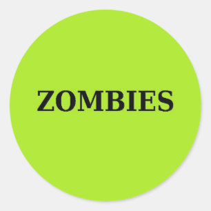 Zombie Runder Aufkleber