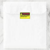 ZOMBIE RUNDER AUFKLEBER (Tasche)