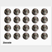 Zombie Runder Aufkleber (Blatt)