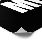 Zombie Running Motivation Poster (Ecke)