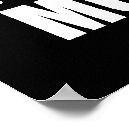 Zombie Running Motivation Poster (Ecke)