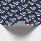 Zombie-Sankt-Aufstiegs-Weihnachten Geschenkpapier (Ecke)