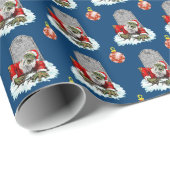 Zombie-Sankt-Aufstiegs-Weihnachten Geschenkpapier (Rolleneckpunkt)