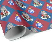 Zombie-Sankt-Aufstiegs-Weihnachten Geschenkpapier (Rolleneckpunkt)