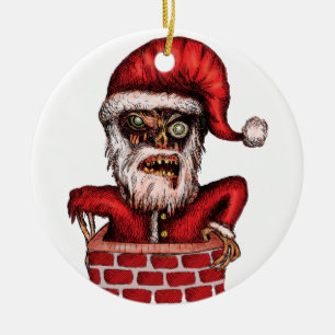 Zombie Sankt Keramikornament