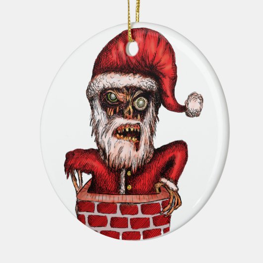 Zombie Sankt Keramikornament (Links)