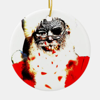 Zombie-Sankt-Verzierung Keramik Ornament
