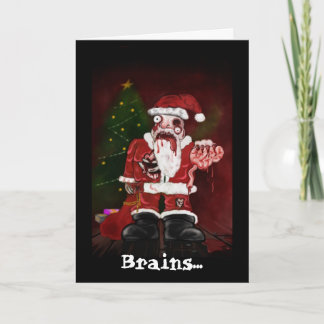 Zombie Santa Card Feiertagskarte