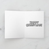 Zombie Santa Christmas Card Feiertagskarte (Innenseite)