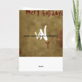 Zombie Santa Feiertagskarte (Rückseite)