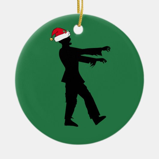 Zombie Santa Funny Weihnachten Keramik Ornament (Vorne)