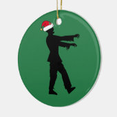 Zombie Santa Funny Weihnachten Keramik Ornament (Links)