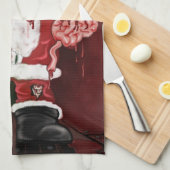 Zombie Santa Handtuch (Viertel Falte)
