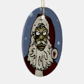 Zombie Santa Keramikornament (Rechts)