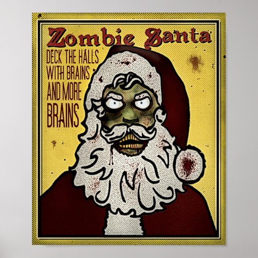 Zombie Santa Poster (Vorne)