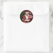 Zombie Santa Sticker (Tasche)