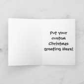 Zombie Santa Weihnachtskarte Feiertagskarte (Innenseite)