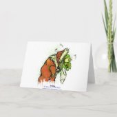 Zombie Santa Weihnachtskarte Feiertagskarte (Rückseite)