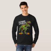 Zombie Saurus  Halloween Kids Dinosaur rex T-Shirt (Vorne ganz)
