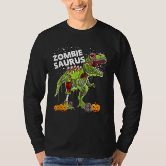 Zombie Saurus Halloween Kinder Dinosaurier rex T-Shirt