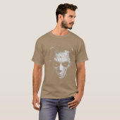 Zombie Scary Hieroglyphic Face Undead Horror Gothi T-Shirt (Vorne ganz)