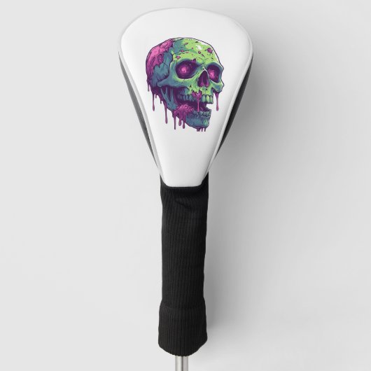 Zombie-Schädel-Apokalypse Golf Headcover (Vorderseite)