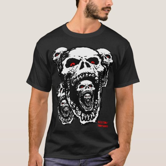 Zombie-Schädel-T - Shirt (Vorderseite)