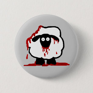 Zombie-Schaf-Knopf Button