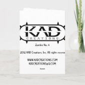 Zombie-Schatz-Karte Karte (Rückseite)