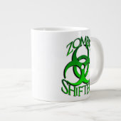 Zombie-Schieber-Logo-Tunnel-bohrwagenTasse Jumbo-Tasse (Vorderseite Rechts)
