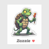 Zombie-Schildkröte Aufkleber (Blatt)