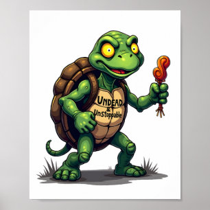 Zombie-Schildkröte Poster