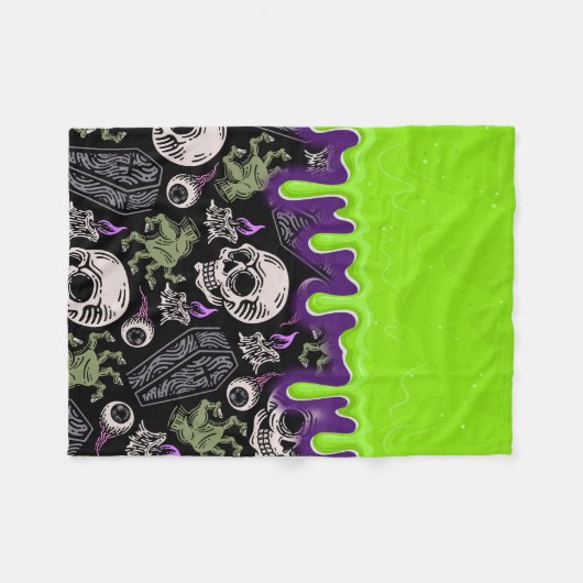 Zombie-Schlamm Fleecedecke (Vorderseite (Horizontal))