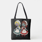 Zombie Schneewittchen und Rosenrot Tasche (Rückseite)