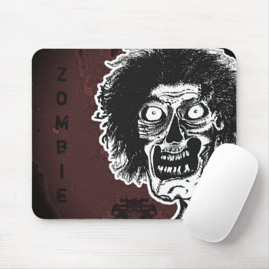ZOMBIE - Schwarz/Weiß Ver.2 Mousepad (Mit Mouse)