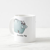 Zombie-Schwein Kaffeetasse (Vorderseite Links)