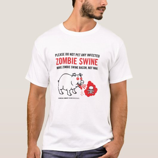 Zombie-Schweine T-Shirt (Vorderseite)